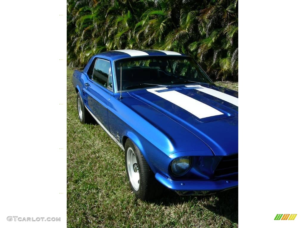 1967 Mustang Coupe - Blue / Black photo #14