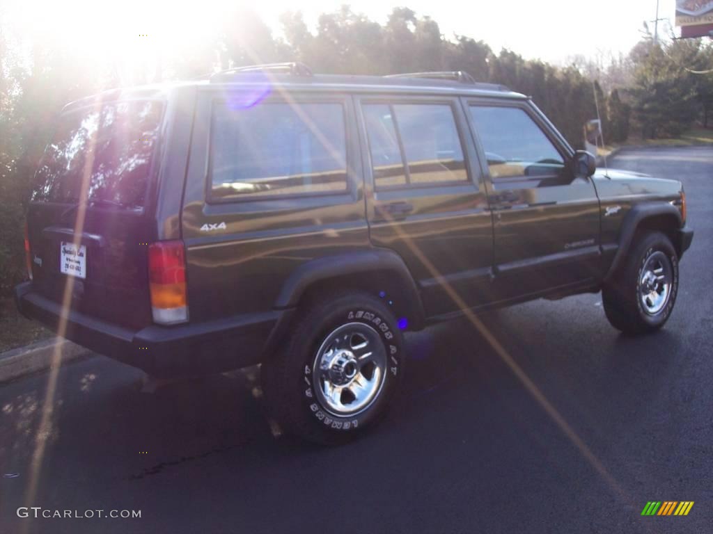 1997 Cherokee Sport - Moss Green Pearlcoat / Tan photo #19