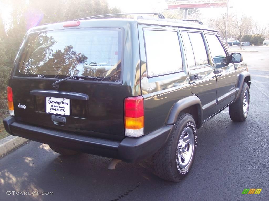 1997 Cherokee Sport - Moss Green Pearlcoat / Tan photo #20