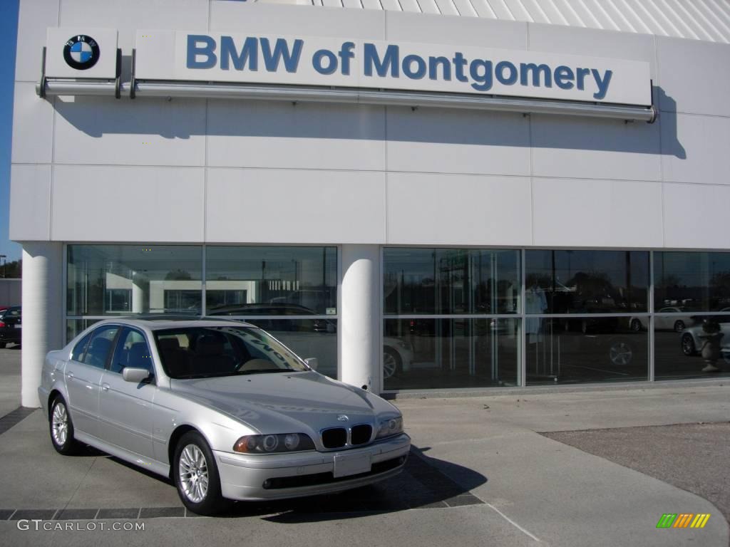 2001 5 Series 530i Sedan - Titanium Silver Metallic / Sand Beige photo #1