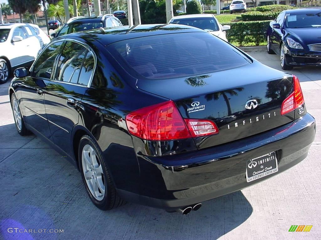 2004 G 35 Sedan - Black Obsidian / Willow photo #5