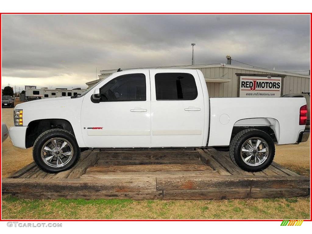 2008 Silverado 1500 LTZ Crew Cab 4x4 - Summit White / Ebony photo #2