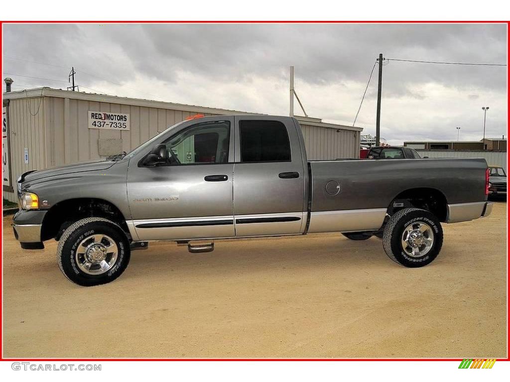 2005 Ram 3500 SLT Quad Cab 4x4 - Mineral Gray Metallic / Dark Slate Gray photo #2