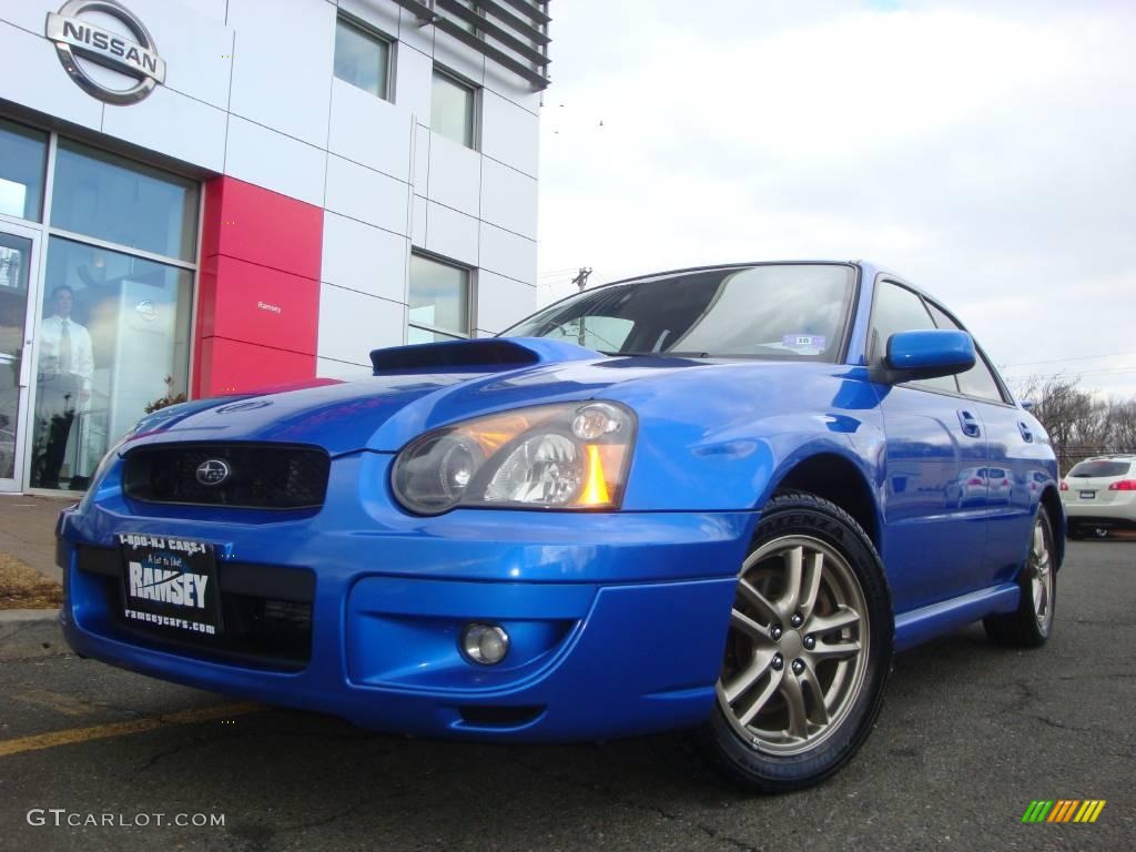 2005 Impreza WRX Sedan - WR Blue Pearl / Black photo #1