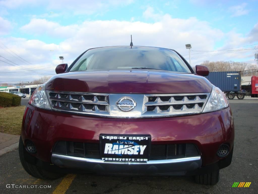 2006 Murano S AWD - Merlot Pearl / Charcoal photo #2