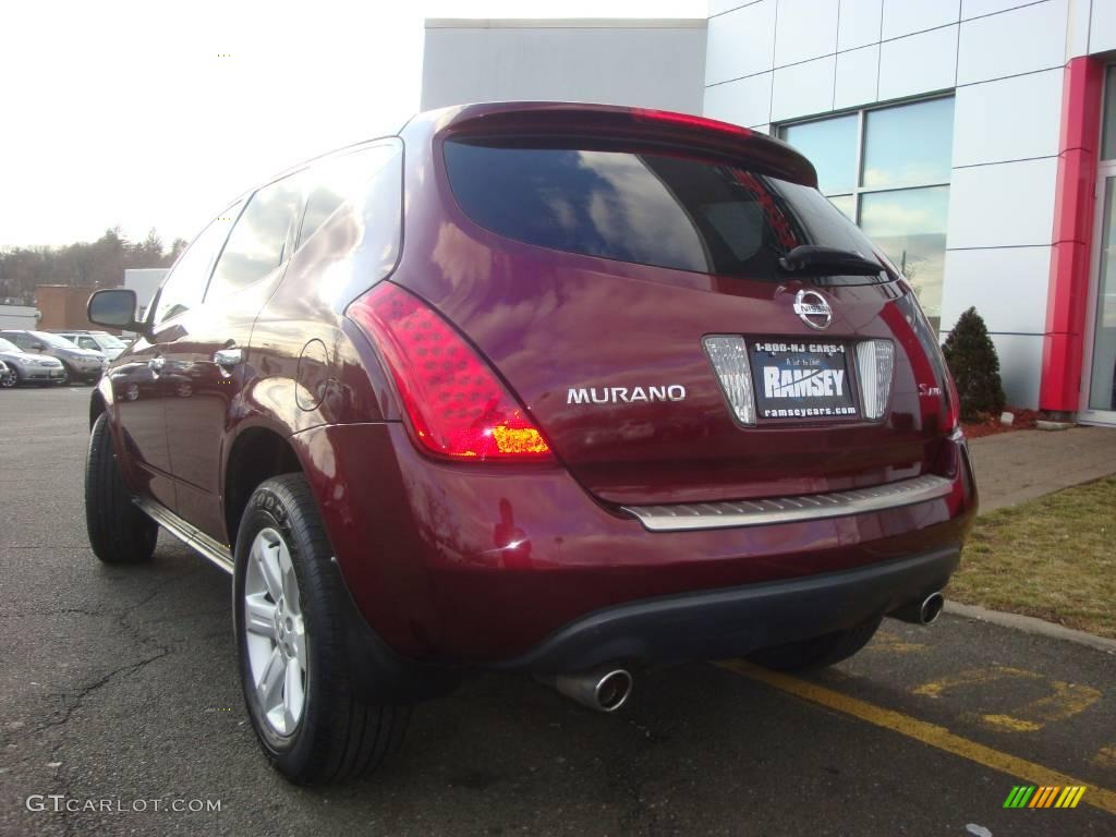 2006 Murano S AWD - Merlot Pearl / Charcoal photo #8