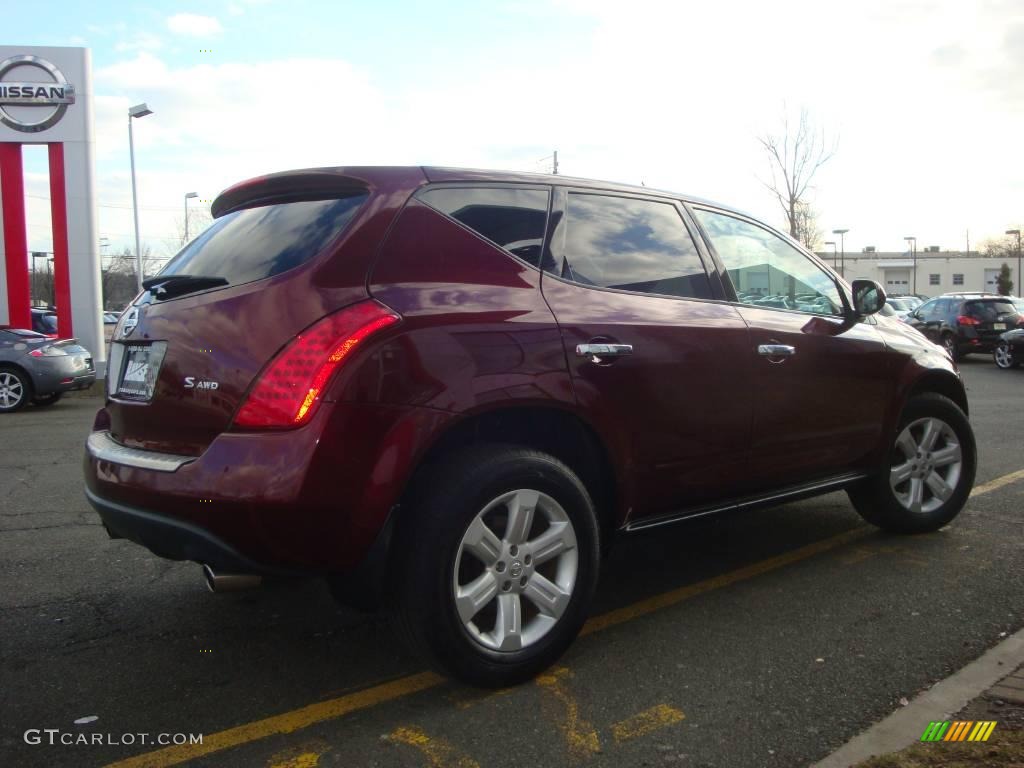 2006 Murano S AWD - Merlot Pearl / Charcoal photo #11