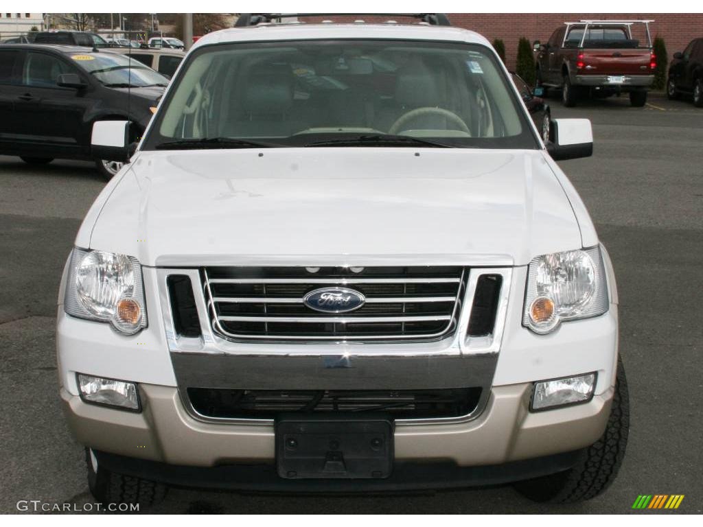 2006 Explorer Eddie Bauer 4x4 - Oxford White / Camel photo #2