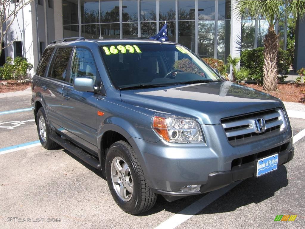 Steel Blue Metallic Honda Pilot