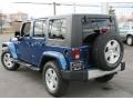 2009 Deep Water Blue Pearl Jeep Wrangler Unlimited Sahara 4x4  photo #8