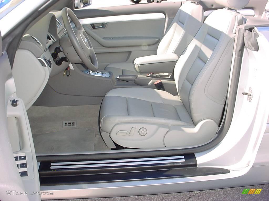 2006 A4 1.8T Cabriolet - Light Silver Metallic / Platinum photo #10