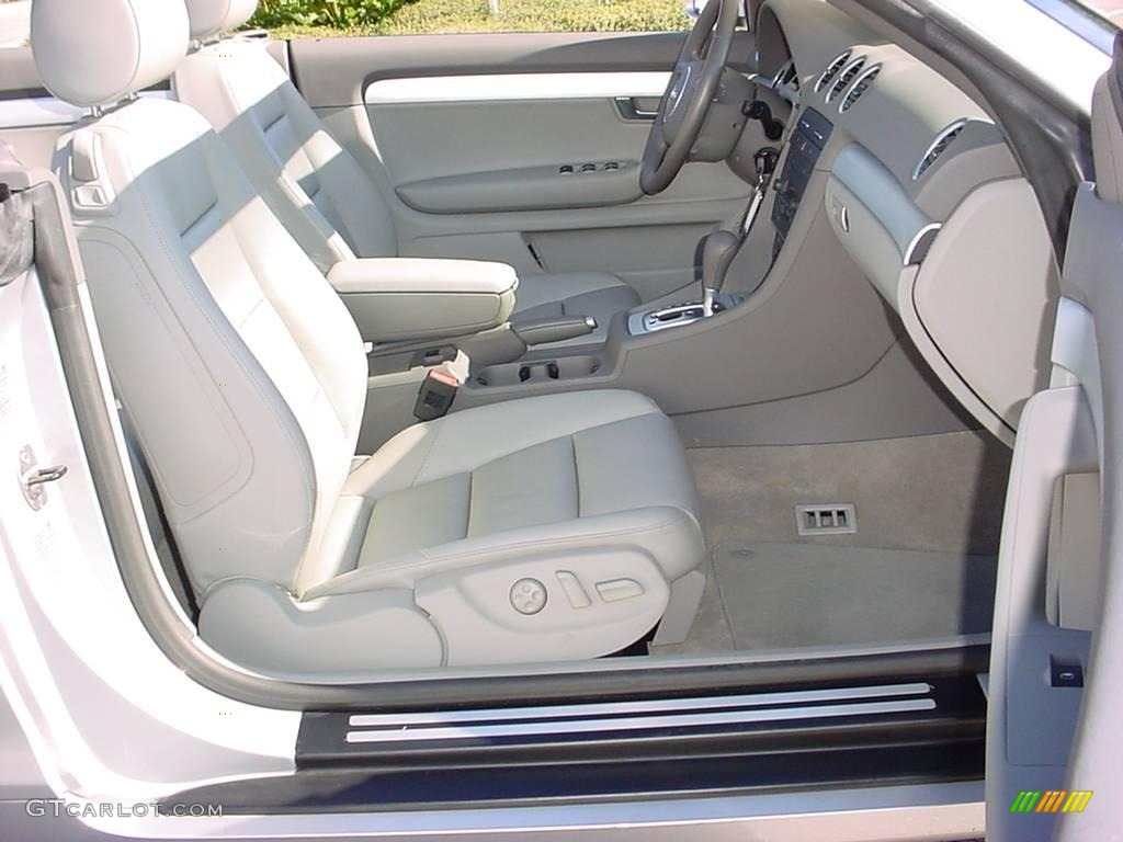 2006 A4 1.8T Cabriolet - Light Silver Metallic / Platinum photo #11