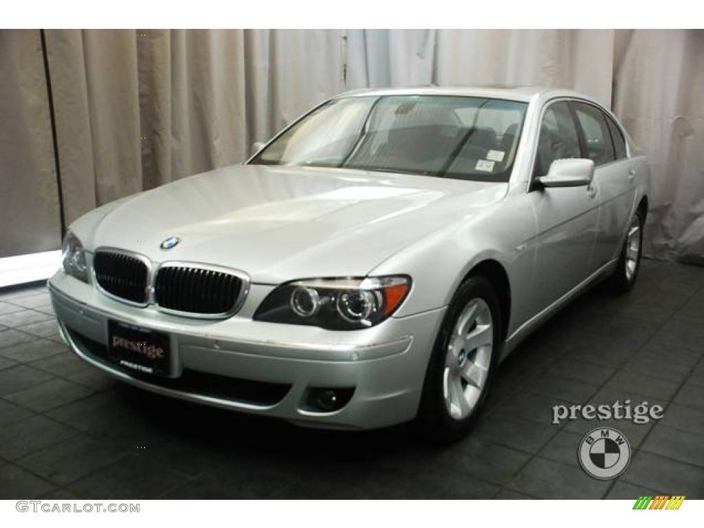 2008 7 Series 750Li Sedan - Titanium Silver Metallic / Black photo #1