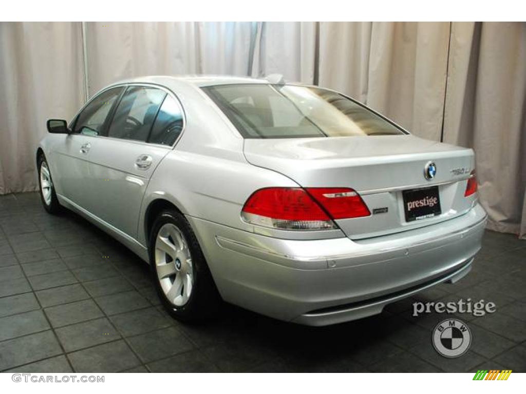 2008 7 Series 750Li Sedan - Titanium Silver Metallic / Black photo #3