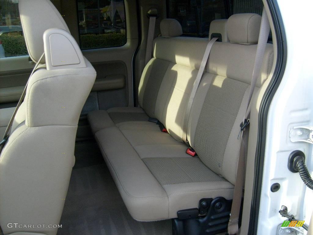 2006 F150 XLT SuperCab 4x4 - Oxford White / Tan photo #8