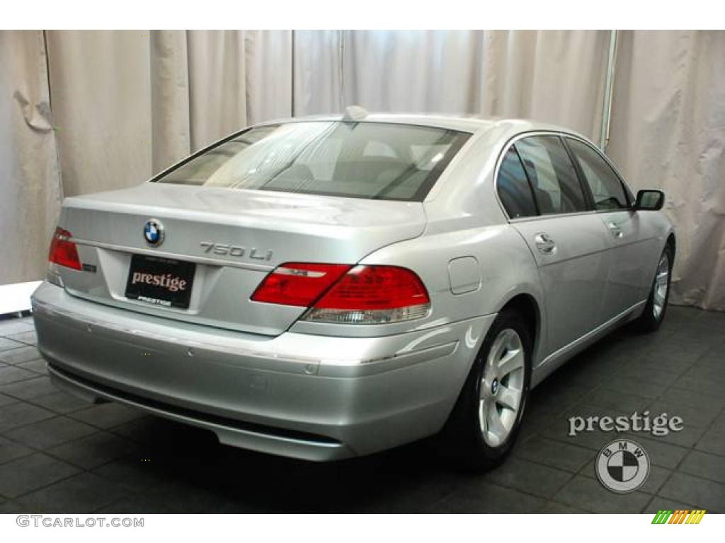 2008 7 Series 750Li Sedan - Titanium Silver Metallic / Black photo #7