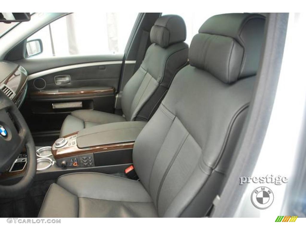 2008 7 Series 750Li Sedan - Titanium Silver Metallic / Black photo #13