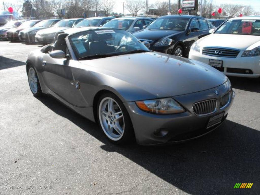 2003 Z4 3.0i Roadster - Sterling Grey Metallic / Black photo #3