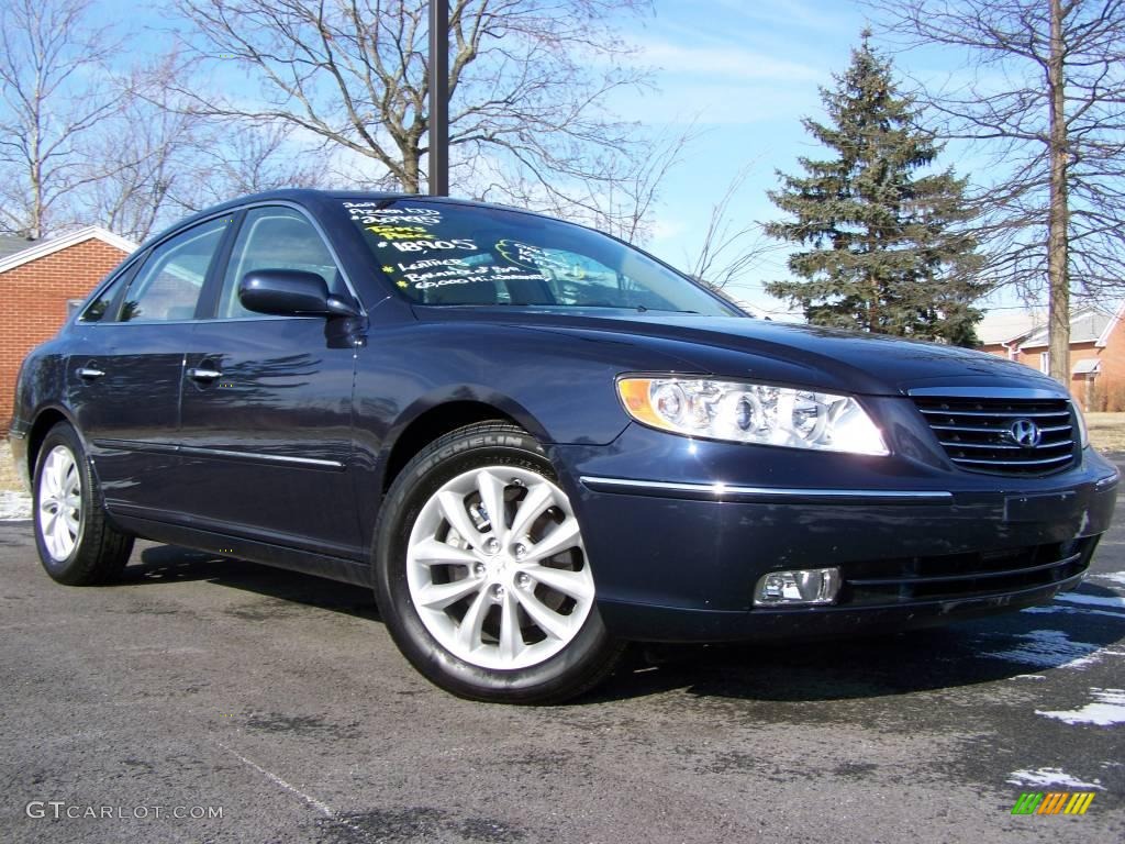 2007 Azera Limited - Venetian Blue Metallic / Beige photo #1