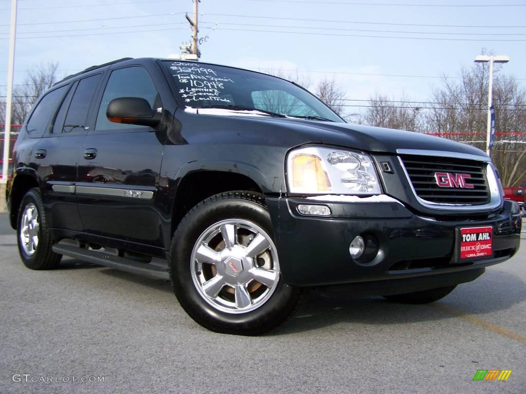 2003 Envoy SLT 4x4 - Carbon Metallic / Dark Pewter photo #1