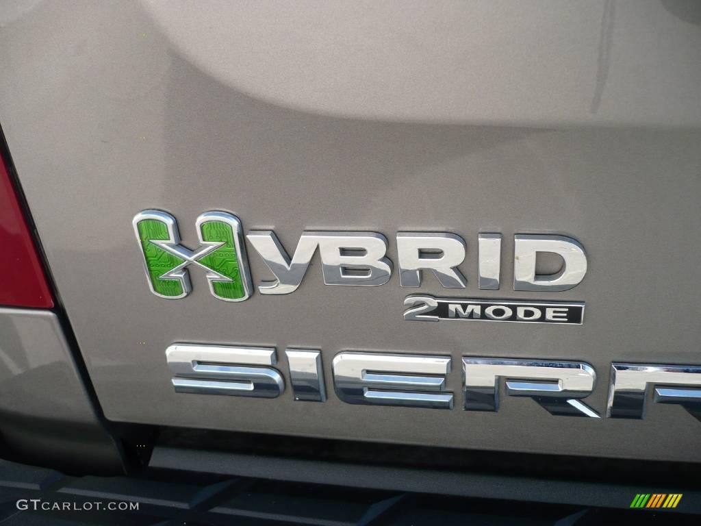 2009 Sierra 1500 Hybrid Crew Cab 4x4 - Steel Gray Metallic / Ebony photo #8