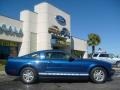 2008 Vista Blue Metallic Ford Mustang V6 Deluxe Coupe  photo #2