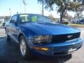 2008 Vista Blue Metallic Ford Mustang V6 Deluxe Coupe  photo #9