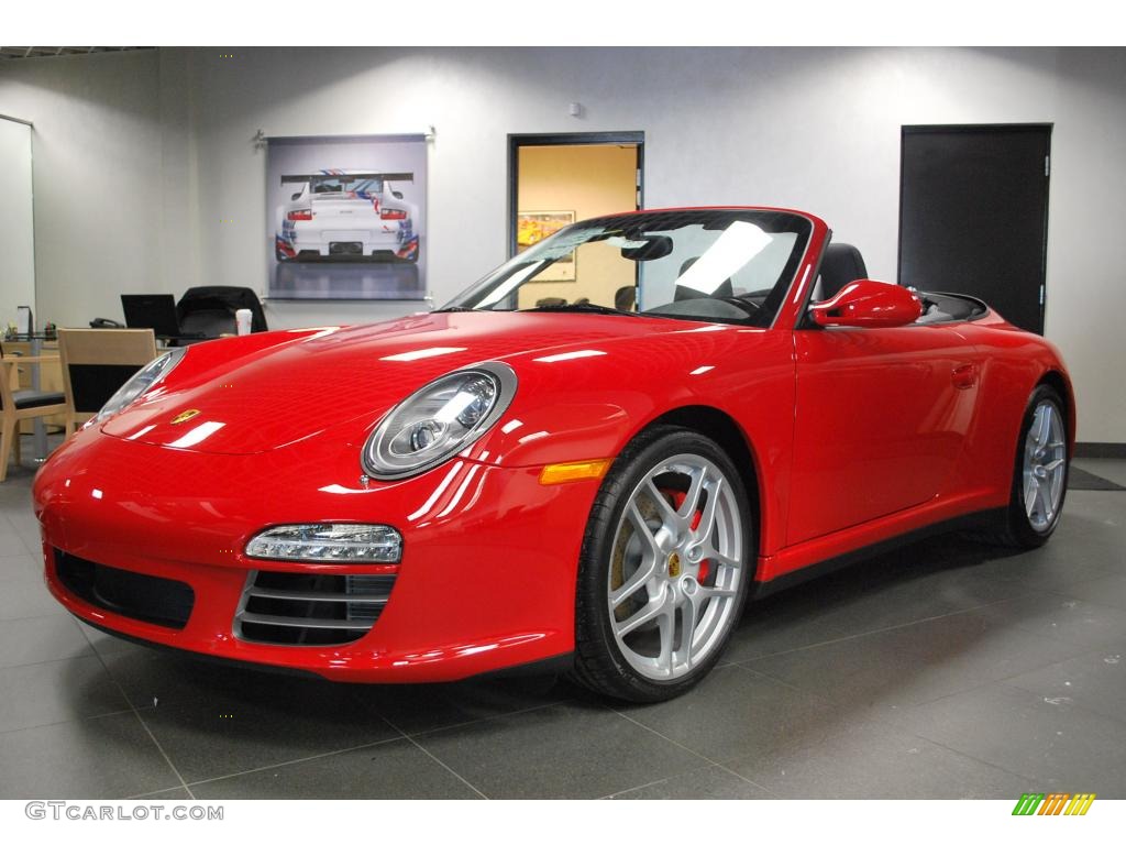 2010 911 Carrera 4S Cabriolet - Guards Red / Black photo #1