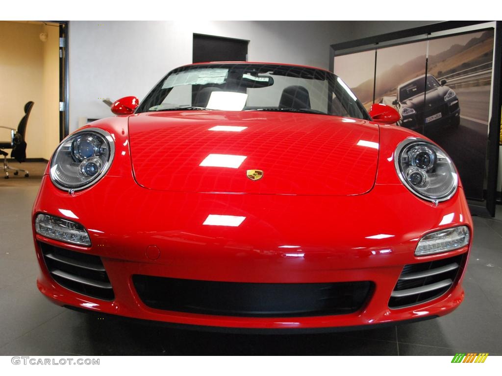 2010 911 Carrera 4S Cabriolet - Guards Red / Black photo #2