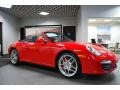 2010 Guards Red Porsche 911 Carrera 4S Cabriolet  photo #3