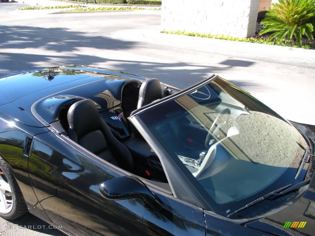 2005 Corvette Convertible - Black / Ebony photo #12