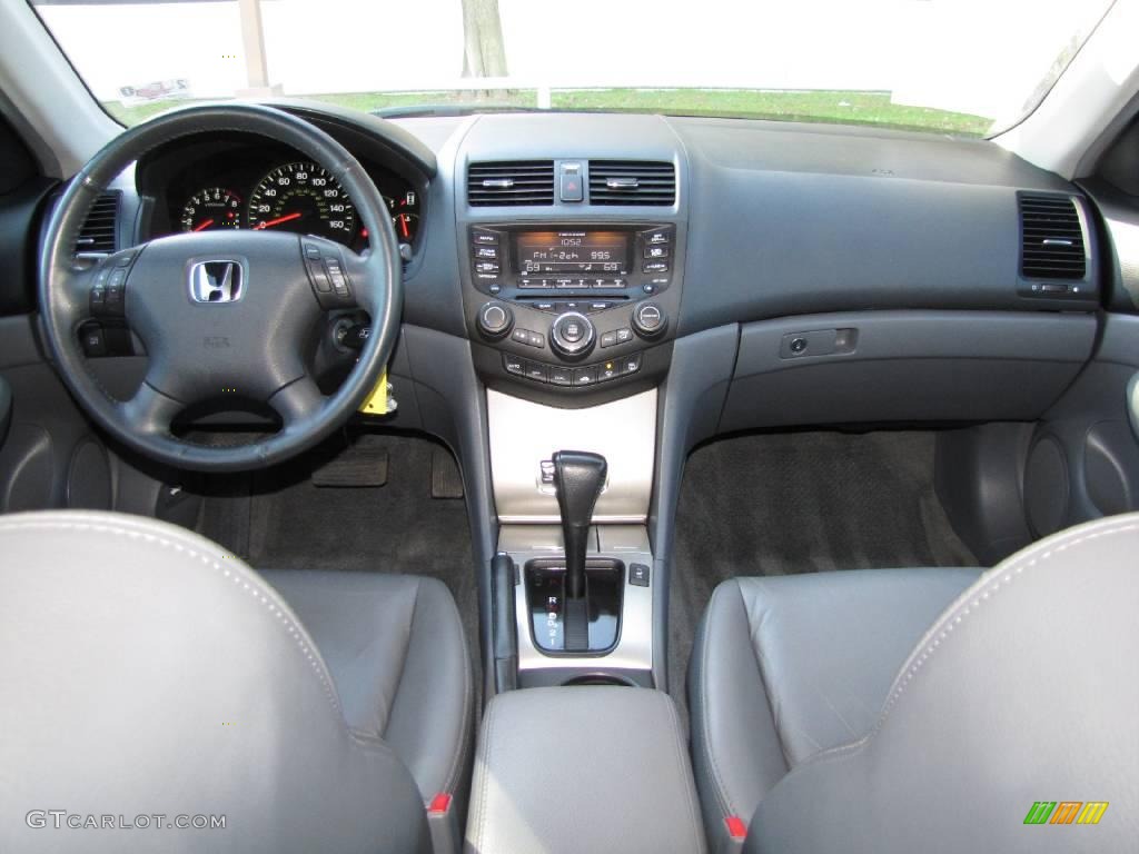 2005 Accord EX-L V6 Sedan - Graphite Pearl / Gray photo #13