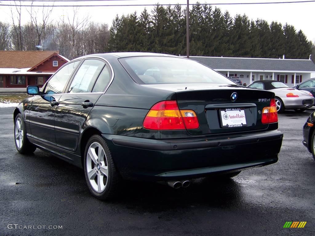 2004 3 Series 330xi Sedan - Oxford Green Metallic / Sand photo #4