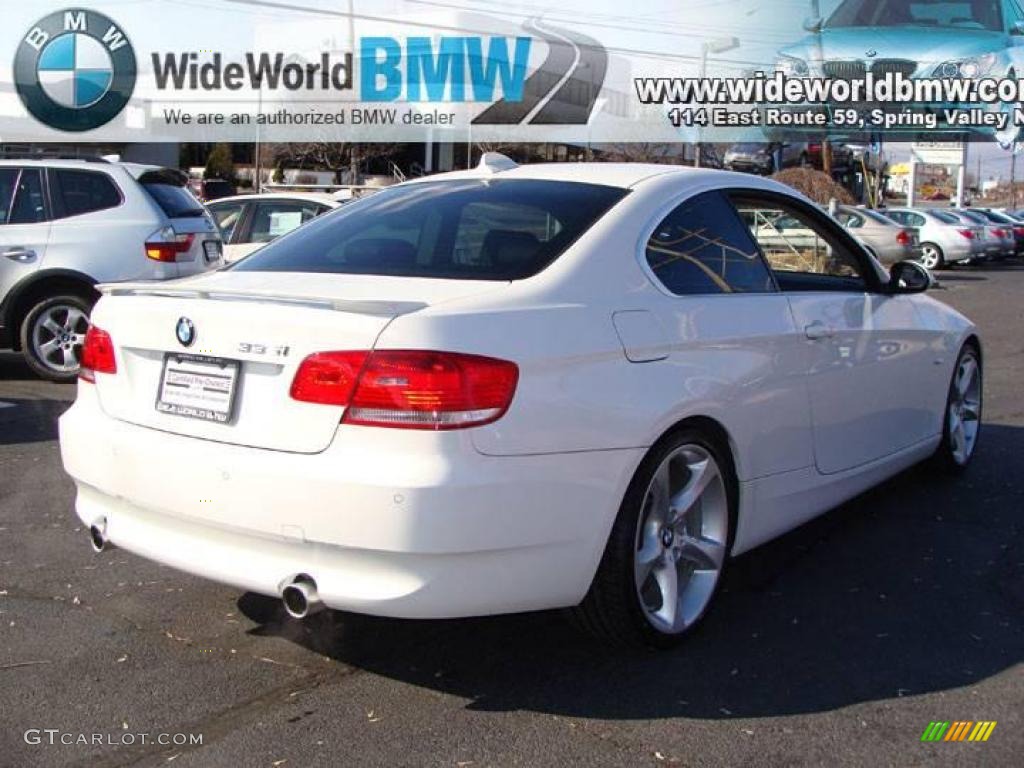 2008 3 Series 335i Coupe - Alpine White / Black photo #4