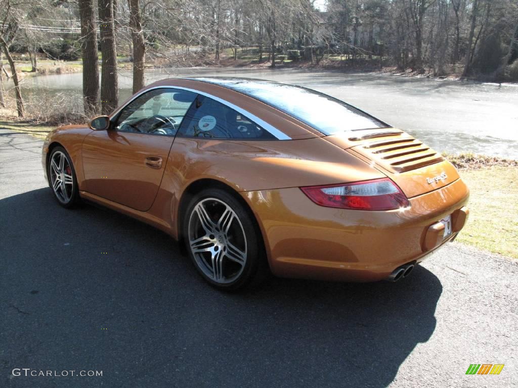 2007 911 Targa 4S - Nordic Gold Metallic / Black photo #4