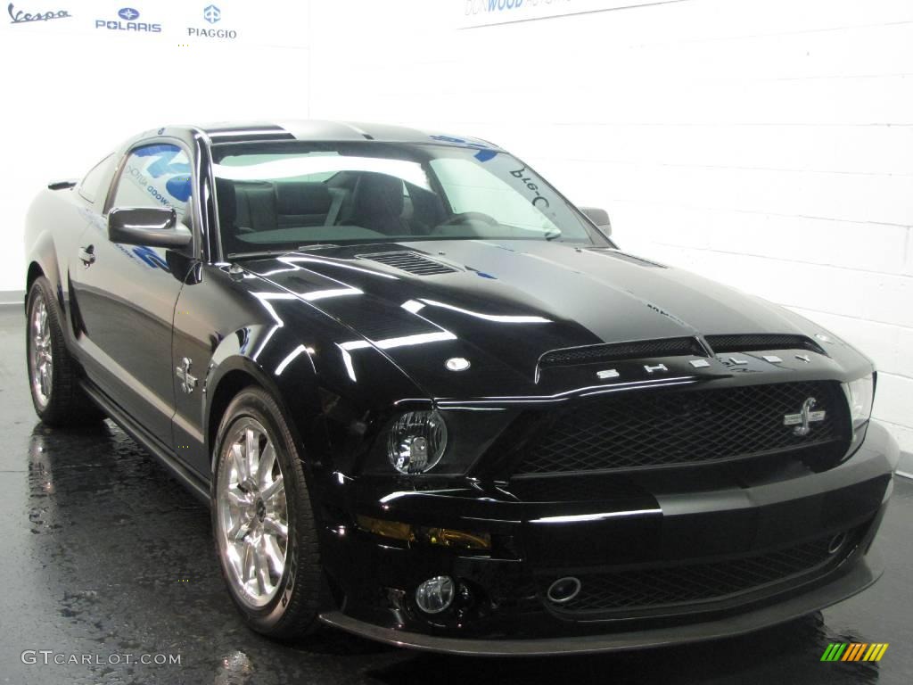 2008 Mustang Shelby GT500KR Coupe - Black / Black photo #1