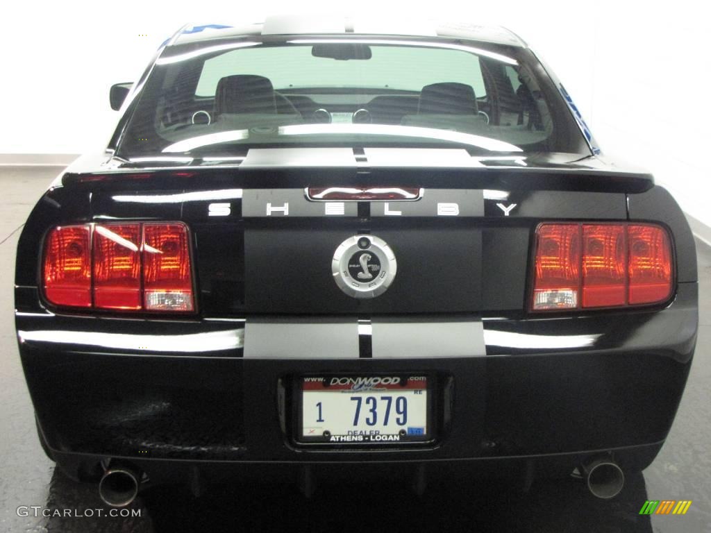 2008 Mustang Shelby GT500KR Coupe - Black / Black photo #7