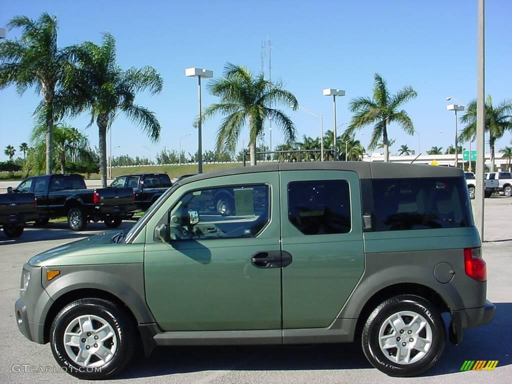 2005 Element LX AWD - Galapagos Green Metallic / Gray/Green photo #7