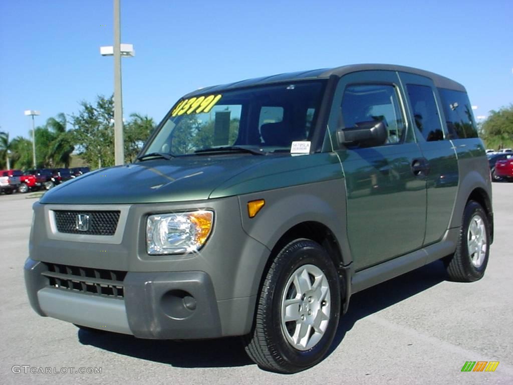 2005 Element LX AWD - Galapagos Green Metallic / Gray/Green photo #8