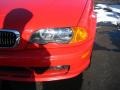2002 Electric Red BMW 3 Series 325i Convertible  photo #9