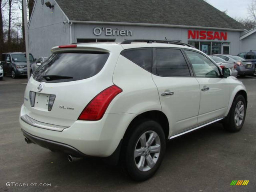 2006 Murano SL AWD - Pearl White / Cafe Latte photo #4