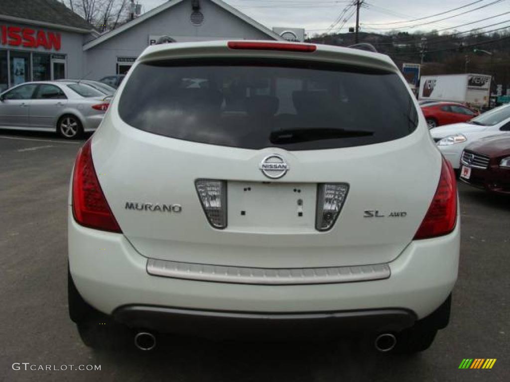 2006 Murano SL AWD - Pearl White / Cafe Latte photo #5