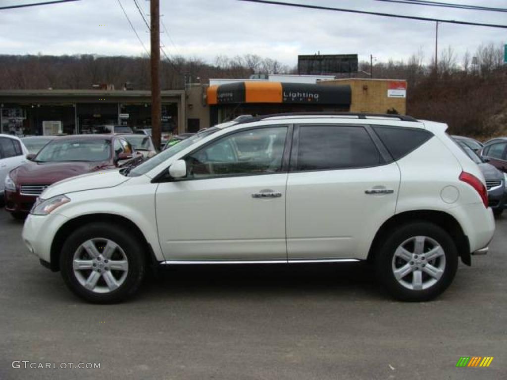 2006 Murano SL AWD - Pearl White / Cafe Latte photo #7