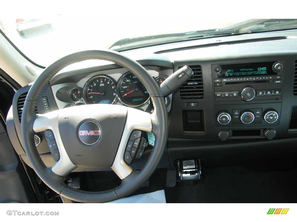 2008 Sierra 1500 SLE Regular Cab - Onyx Black / Light Titanium photo #18