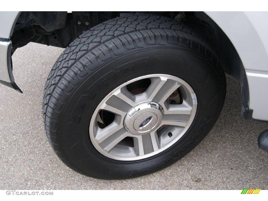 2005 F150 XLT SuperCrew 4x4 - Silver Metallic / Medium Flint/Dark Flint Grey photo #5