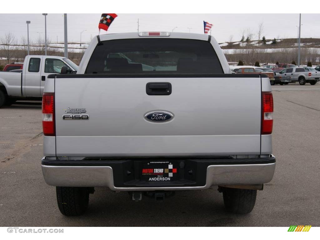 2005 F150 XLT SuperCrew 4x4 - Silver Metallic / Medium Flint/Dark Flint Grey photo #7