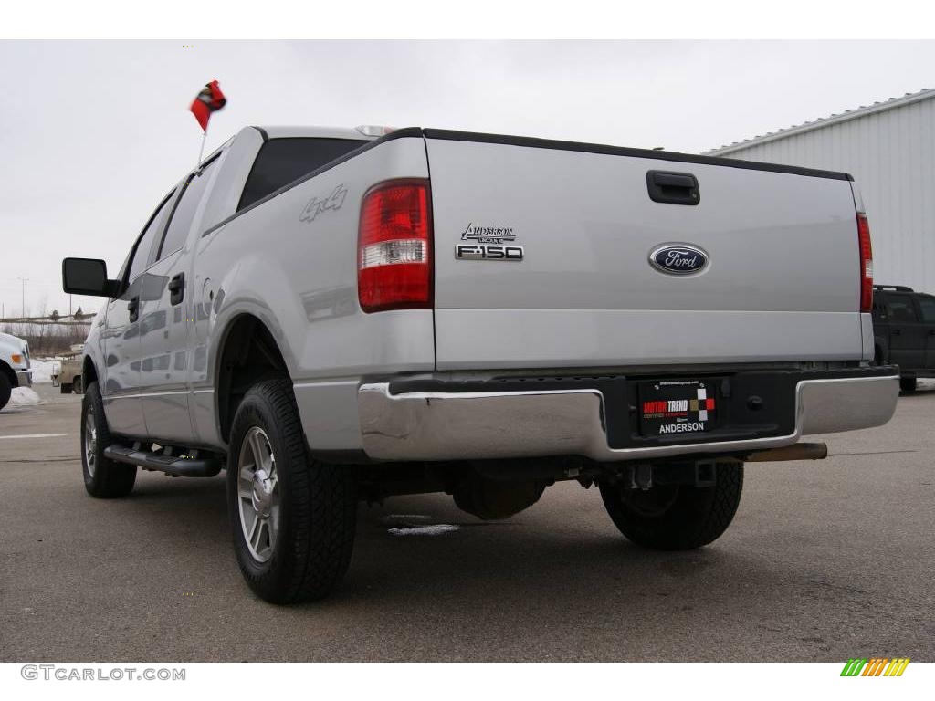 2005 F150 XLT SuperCrew 4x4 - Silver Metallic / Medium Flint/Dark Flint Grey photo #8