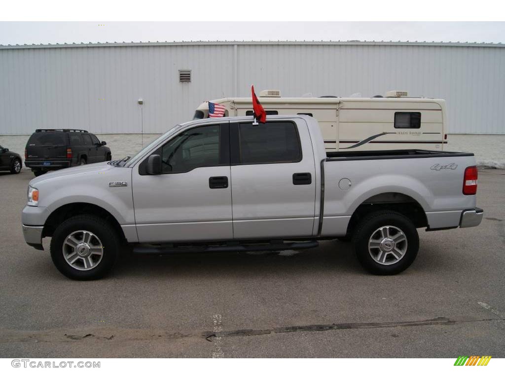 2005 F150 XLT SuperCrew 4x4 - Silver Metallic / Medium Flint/Dark Flint Grey photo #10