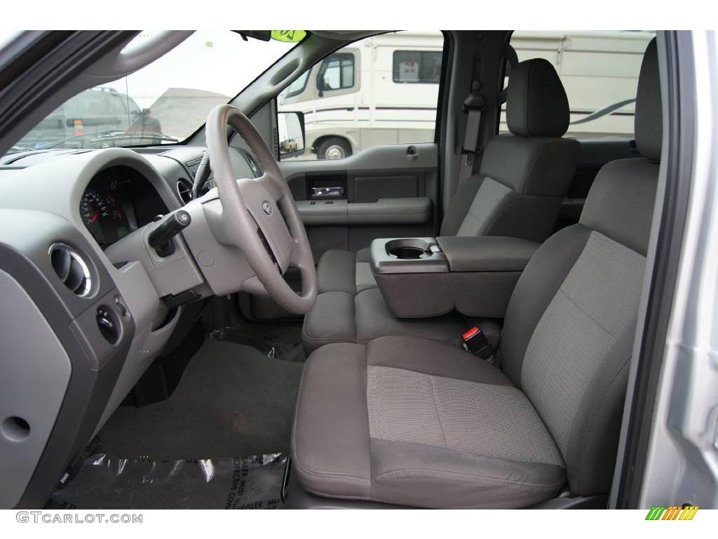 2005 F150 XLT SuperCrew 4x4 - Silver Metallic / Medium Flint/Dark Flint Grey photo #12