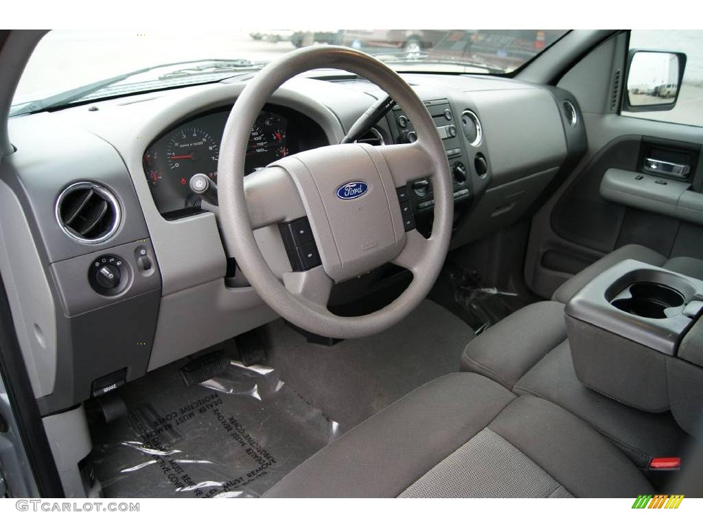 2005 F150 XLT SuperCrew 4x4 - Silver Metallic / Medium Flint/Dark Flint Grey photo #13